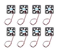 Giwnhvx 8pcs 50mm X 50mm X 10mm 5010 DC 12V 0.1A 2Pin Brushless Cooling Fan