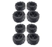 Giwnhvx 8PCS 9300-21 Rubber Tire RC Racing Car Tires 9300&9302 1/18 Scale on Road Wheel Rim Fit for RC Car