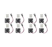 Giwnhvx 8PCS Brushless CPU Cooling Fan Heatsink Cooler Radiator 3.3V 5V for Raspberry Pi4 Pi3 B+, Pi 3, Pi 2, Pi 1 B+