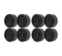 Giwnhvx 8Pcs Metal 1.9Inch Beadlock Wheel Rim Hub for 1/10 Rc Crawler Car Axial Scx10 90046 Trx4 D90,Black