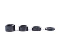 Giwnhvx 8Pcs/Set 1 1/8inch Carbon Fibre 3K Glossy Spacer Headset Fork Washer 5mm 10mm 15mm 20mm Bicycle Parts