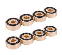 Giwnhvx 8PCS Turntable Isolation Feet Pads Aluminum Speaker Spikes Stand Foot Cones Base Mat for Audio Sound Amplifier