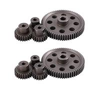 Giwnhvx 8X Differential Main Metal Spur Gear 64T 17T 21T 26T Motor Gear RC Car Part for 1/10 RC Car Truck 94111