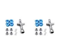 Giwnhvx 8x Metal 12mm Wheel Hex Adapter 7mm Thickness Flanged Lock Nut Wrench for 1/10 Stampede Slash,2