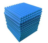 Giwnhvx Acoustic Foam Panels 12 Pcs, Soundproof Wall Panels 30x30x5cm, High Density Sound Absorbing Panel for Walls Blue