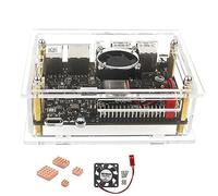 Giwnhvx Acrylic Case for VisionFive 2 Development Board Development Board Box Transparent Case with Cooling Fan Heatsink Kit Easy Install Easy to Use