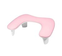Giwnhvx Arm Rest for Nails Tech Shaped Manicure Nail Hand Rest Pillow Cushion, Big Microfiber Nail Arm Rest Stand Pink