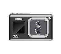 Giwnhvx Auto Focus Digital Camera 2.88 Inch 4K 50MP Optical Zoom Video Camera Photography Camera Gifts for Students-Black Easy Install Easy to Use