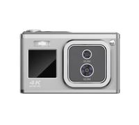Giwnhvx Auto Focus Digital Camera 2.88 Inch 4K 50MP Optical Zoom Video Camera Photography Camera Gifts for Students-Silver Easy Install Easy to Use