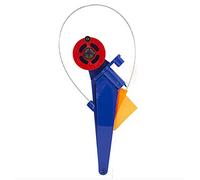 Giwnhvx Automaticly Winter Ice Fishing Rod Tip-Up with Spool Foldable Marker Flag for Outdoor Fishing Accessories Blue and Red