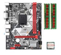 Giwnhvx B75-H Desktop Motherboard +I3-3220 CPU +2X8G DDR3 1600MHz RAM LGA 1155 USB 3.0 3.0 Computer Motherboard