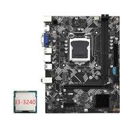 Giwnhvx B75M Desktop Motherboard B75M- Computer Motherboard +I3-3240 CPU LGA 1155 USB 3.0 SATA 3.0 Support Up to 16GB DDR3 1600MHz RAM Slots