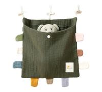 Giwnhvx Baby Bed Side Organiser Cotton Bed Storage BagEssentials Storage Bag Baby Hanging Bag for Baby Nappy Toy Clothes,H