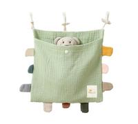 Giwnhvx Baby Bed Side Organiser Cotton Bed Storage BagEssentials Storage Bag Baby Hanging Bag for Baby Nappy Toy Clothes,F