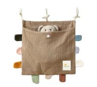 Giwnhvx Baby Bed Side Organiser Cotton Bed Storage BagEssentials Storage Bag Baby Hanging Bag for Baby Nappy Toy Clothes.B