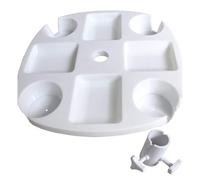 Giwnhvx Beach Umbrella Table Trays with 4 Cup Holders Beach Snacks Drinks Tray for Camping Swimming Pool Picnic Patio Yard