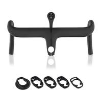 Giwnhvx Bicycle Integrated Handlebar Mountain Bike Carbon Fiber Computer Stand Mount Bracket Bicycle Replacement 420 X 110mm