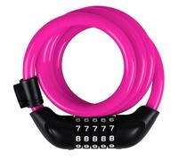 Giwnhvx Bicycle Locks, Electric Bike Five-Digit, Mountain Bike Bar Wire Rings, Anti-Theft Red