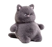 Giwnhvx Big Cat Plush Toy Kitten Super Soft Soothing Sleeping Animal Doll for Children'S Birthday Gift Gray
