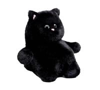 Giwnhvx Big Cat Plush Toy Kitten Super Soft Soothing Sleeping Animal Doll for Children'S Birthday Gift Black