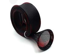 Giwnhvx Black and Red Casting Fishing Rod Sleeves 170 cm 30 mm Width Fishing Rod Cover Pole Socks Jacket