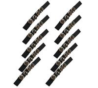 Giwnhvx Black Orff Percussion Instrument, Hand Bell, Foot Bell, Hand Bell for Dance Performance Easy to Use