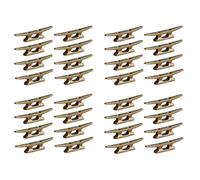 Giwnhvx Boat Dock Cleat 4 Inch for Mooring Boat Bronze Host Cast Iron Suitable for Nautical Beach Lake Maritime Decor,32Pcs