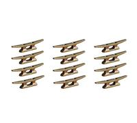 Giwnhvx Boat Dock Cleat 4 Inch for Mooring Boat Bronze Host Cast Iron Suitable for Nautical Beach Lake Maritime Decor,12Pcs