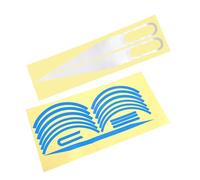Giwnhvx Body Warning Stickers for 1s Electric Scooter Reflective Sticker Cover Wheel Sticke Parts Blue