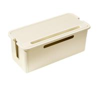 Giwnhvx Cable Management Box with Lid to Hide Wires& Power Strips Desk Computer Cable Organizer Box A 23.5x11.5x12cm