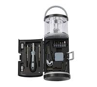 Giwnhvx Camping Light 15 in 1 Combination Tool Set Multi-Functional Camp Light Tool Box for Outdoor Hiking Fishing