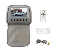 Giwnhvx Car Headrest Monitor Universal 7 Inch TFT LED Screen Pillow AV Input Car Headrest Rear Video AV Display(with Zipper)