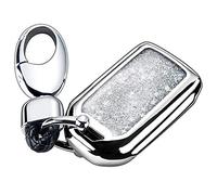 Giwnhvx Car Key Soft Plating Protection Shell Case CoverKey Keyless Remote FOB Shell Key Chains (Silver)