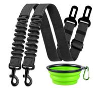 Giwnhvx Car Pet Dog Thickened Nylon Leash Elastic Rope Retractable Car Pet Dog Leash