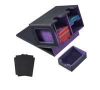 Giwnhvx Card Deck Box Card Display with Dice Tray Deck Box Deck Box Holding 160+ Trading Card Storage Box Deck Box