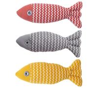 Giwnhvx Cat Toys Fish, Cat Chew Toy Catnip Toys Pet Toys for Bored Indoor Adult Cats 3 Pack