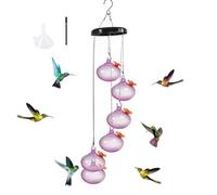 Giwnhvx Charming Wind Chimes Hummingbird Feeders Charming Wind Chimes Hummingbird Feeders Windchime Hummingbird Feeder, Easy Install Easy to Use G