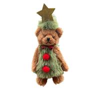 Giwnhvx Christmas Plush Bear Toy Holiday Decor Festive Design for Home Farmhouse Warm and Lovely Feel Kids Playing Toy