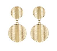 Giwnhvx Circle Alloy Earrings Fashion Simple Geometric Metal Round Laminated Earrings Punk Style Exaggerated Personality Women Brinco Ear Jewelry