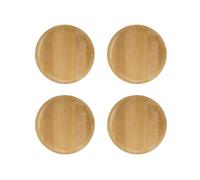 Giwnhvx Coasters Set of 4 Wine Glass Topper, 4Inch Wine Glass Charcuterie Topper Bamboo Wine Glass Topper Coasters