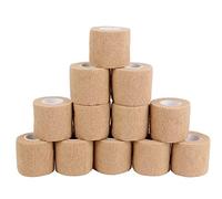 Giwnhvx Cohesive Tape,Self-Adhesive Elastic Wrap Bandage Tape(5X450cm, Pack of 12)-Skin Color