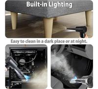 Giwnhvx Compressed Air Duster,Electric Air Duster and Vacuum 2 in 1,3 Speeds 100000 RPM Cordless Air Blower, Reusable Air Duster