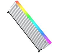 Giwnhvx Computer ARGB Memory Module Heatsink Shim Cover Wavy Enhanced Cooling DDR3 DDR4 DDR5 PC RAM Cooler Radiator Armor Silver