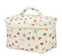 Giwnhvx Cosmetic Bags Cute Floral Makeup Bag Travel Toiletry Bags for Women, Organizer Storage Make Up Bag, Handbags Purses