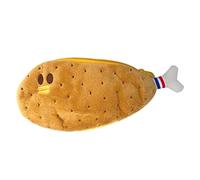 Giwnhvx Creatives Novelty Funny Face Simulation Food Fruit Chicken Leg Character Soft Stuffed Clothes Pencil Box B