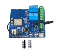Giwnhvx DC 5V STM32 4G Networked Dual-Way Relay Relay Development Board Onboard AIR780E Module I/O Port STM32 Development Board