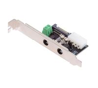 Giwnhvx DC5.5mm 1-to-4 DC 12V 5V Power Card Output Intelligent Control Management System Power System with PCI-E Bracket