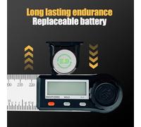Giwnhvx Digital Display Angle Ruler,2-in-1 Precision Ruler & Digital Angle Finder Protractor, (ABS-200MM)
