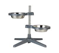 Giwnhvx Dog Bowls Heights Adjustable Non Skid Raised Pet Cat Feeding Station Non Slip Puppy Feeding Food Bowls with Stand Small