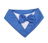 Giwnhvx Dog,Formal Dog Wedding Collar with Bow Tie,Dog Birthday Costume Pet,Dog Valentines Outfit Cosplay,XS Blue High Guality